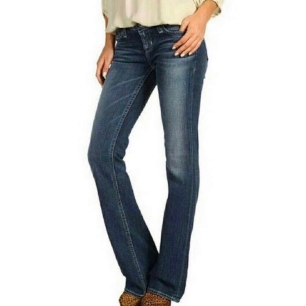 Silver Jeans Co Suki High Slim Boot Jeans Womens 32x35 Dark Wash Western Y2K